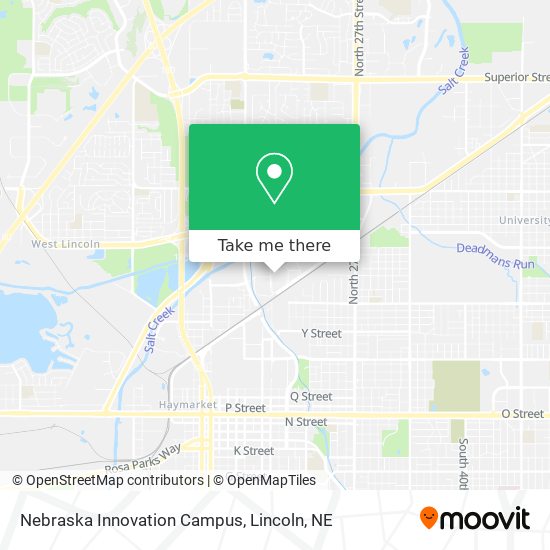 Mapa de Nebraska Innovation Campus