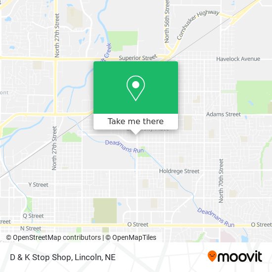 Mapa de D & K Stop Shop