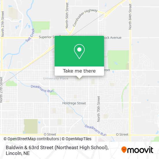 Baldwin & 63rd Street (Northeast High School) map