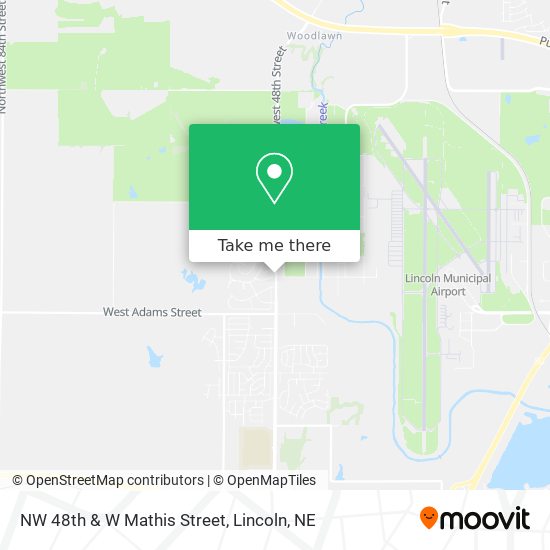 NW 48th & W Mathis Street map