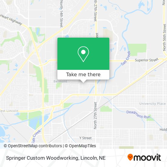 Springer Custom Woodworking map