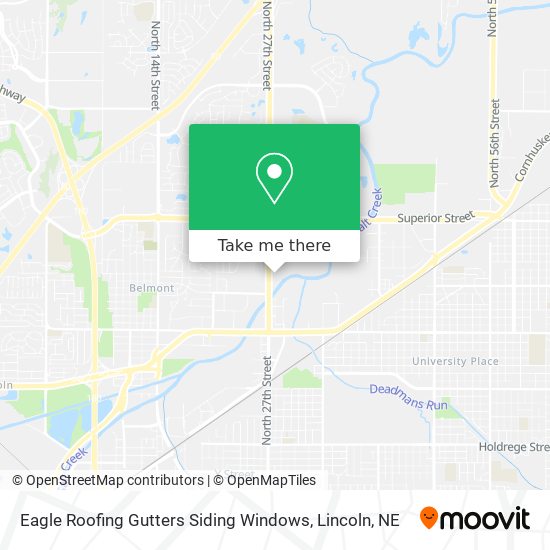 Eagle Roofing Gutters Siding Windows map