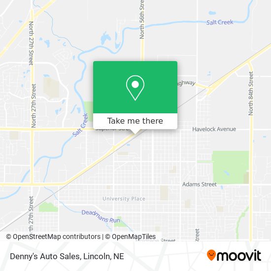 Denny's Auto Sales map