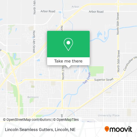 Lincoln Seamless Gutters map