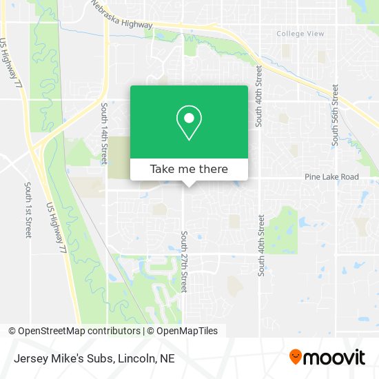 Mapa de Jersey Mike's Subs