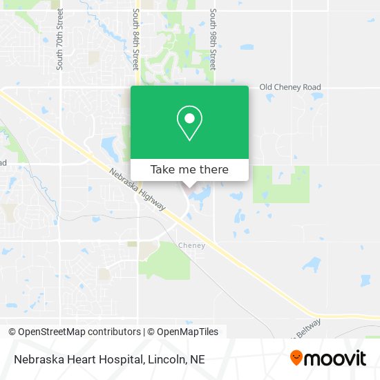 Mapa de Nebraska Heart Hospital