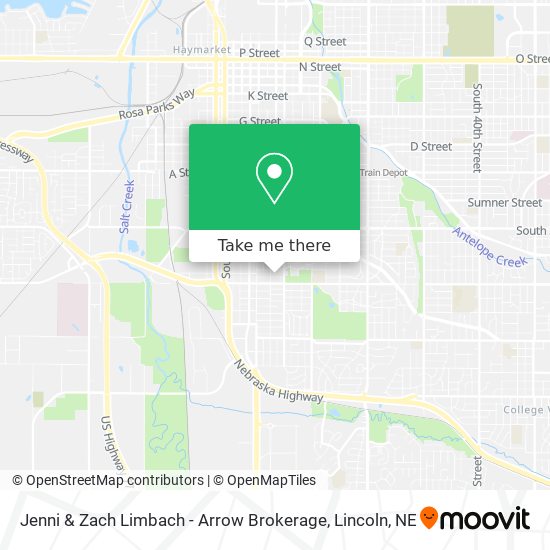 Jenni & Zach Limbach - Arrow Brokerage map