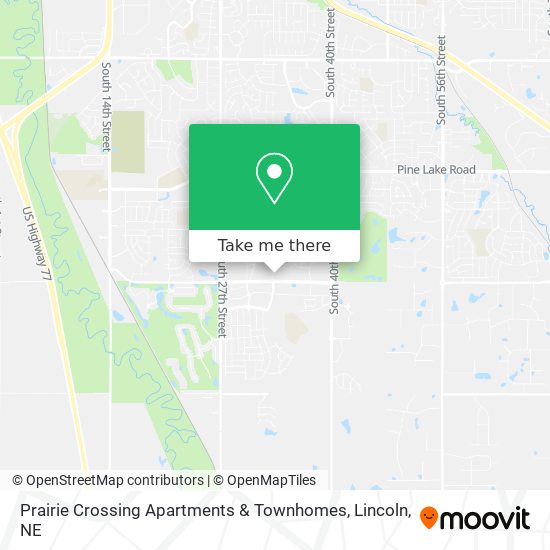 Prairie Crossing Apartments & Townhomes map