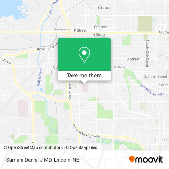 Samani Daniel J MD map
