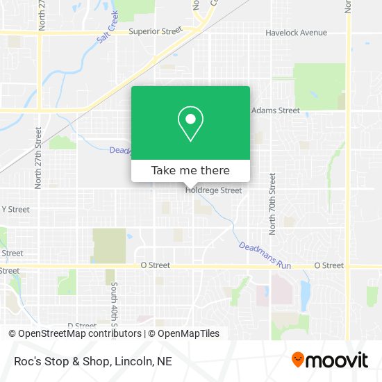 Roc's Stop & Shop map