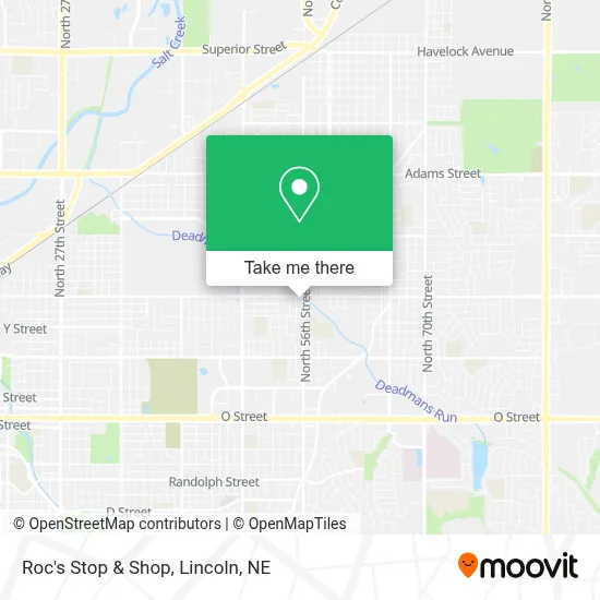 Roc's Stop & Shop map