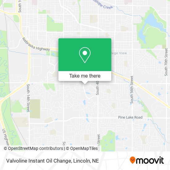 Valvoline Instant Oil Change map