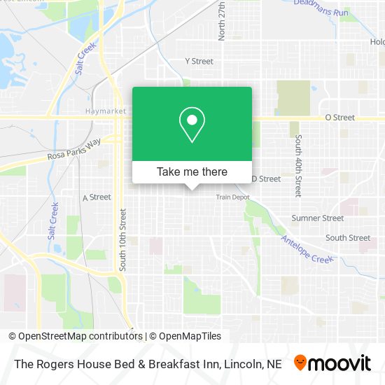 Mapa de The Rogers House Bed & Breakfast Inn