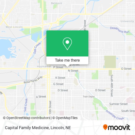 Capital Family Medicine map