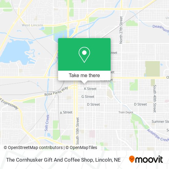 The Cornhusker Gift And Coffee Shop map