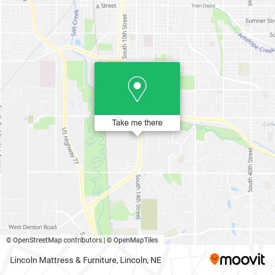 Lincoln Mattress & Furniture map