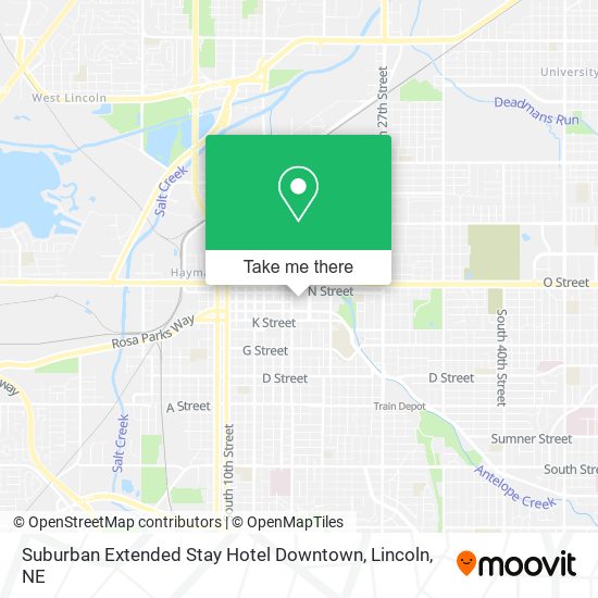 Suburban Extended Stay Hotel Downtown map