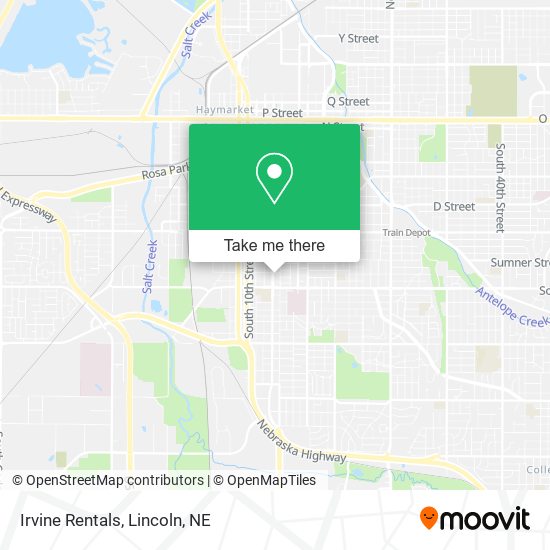 Irvine Rentals map