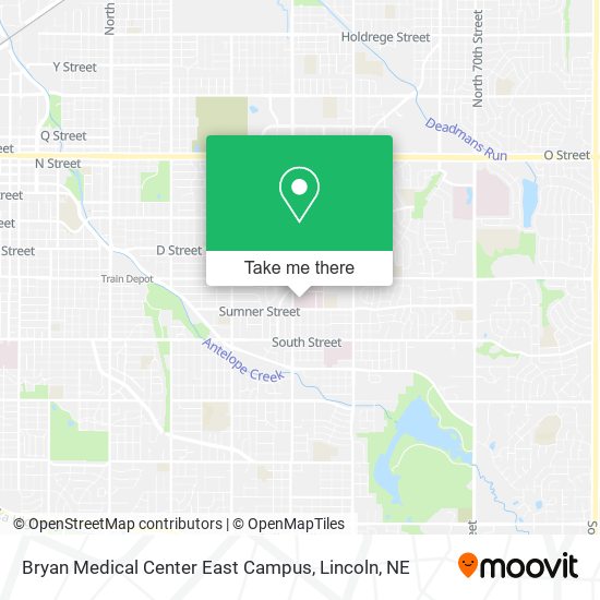 Mapa de Bryan Medical Center East Campus