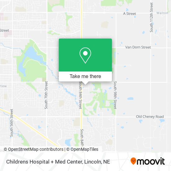 Childrens Hospital + Med Center map