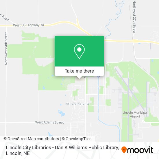 Lincoln City Libraries - Dan A Williams Public Library map