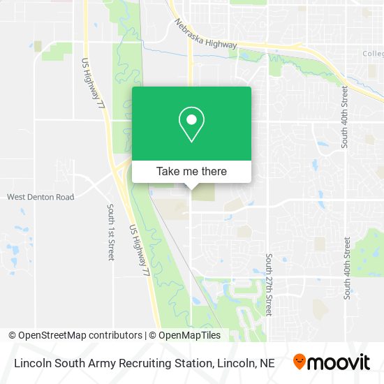 Mapa de Lincoln South Army Recruiting Station