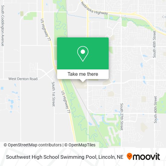 Southwest High School Swimming Pool map