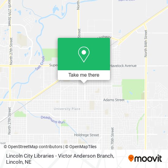 Lincoln City Libraries - Victor Anderson Branch map