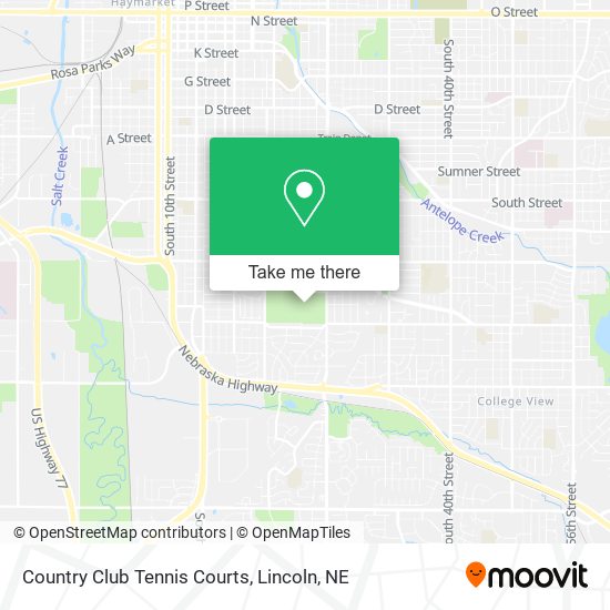 Country Club Tennis Courts map