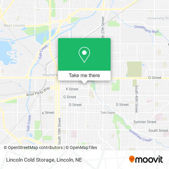 Lincoln Cold Storage map