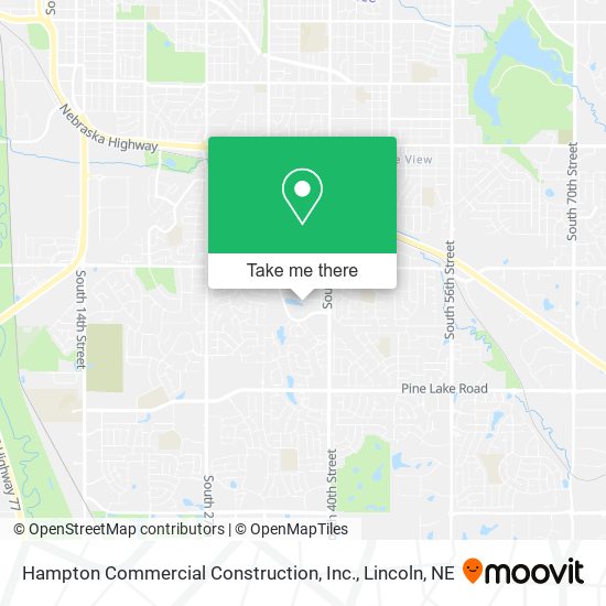 Mapa de Hampton Commercial Construction, Inc.