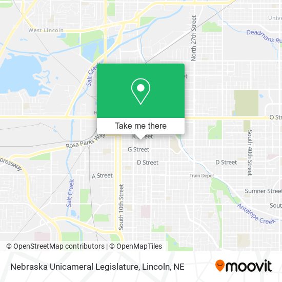 Nebraska Unicameral Legislature map