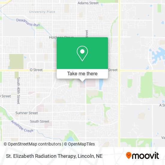 Mapa de St. Elizabeth Radiation Therapy