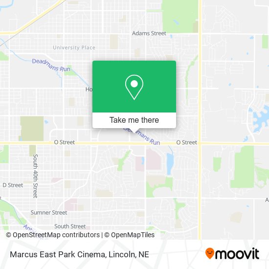 Marcus East Park Cinema map