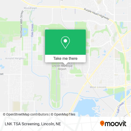 LNK TSA Screening map