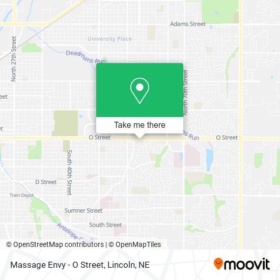 Massage Envy - O Street map