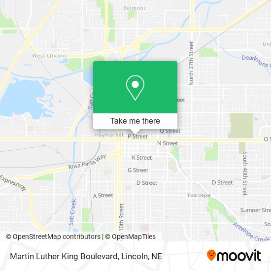 Martin Luther King Boulevard map