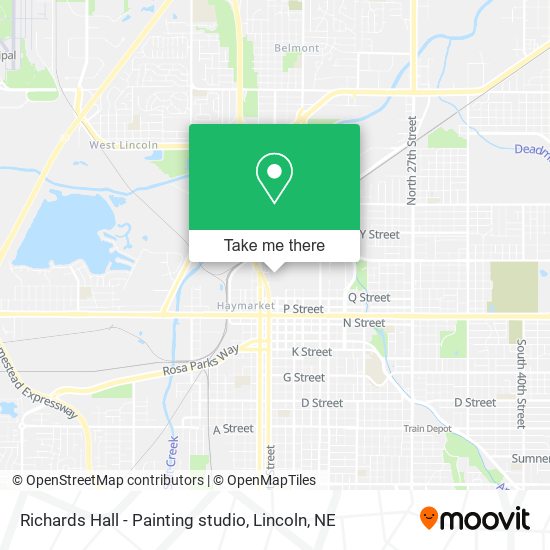 Richards Hall - Painting studio map