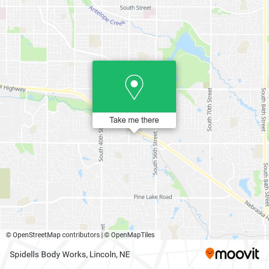 Spidells Body Works map