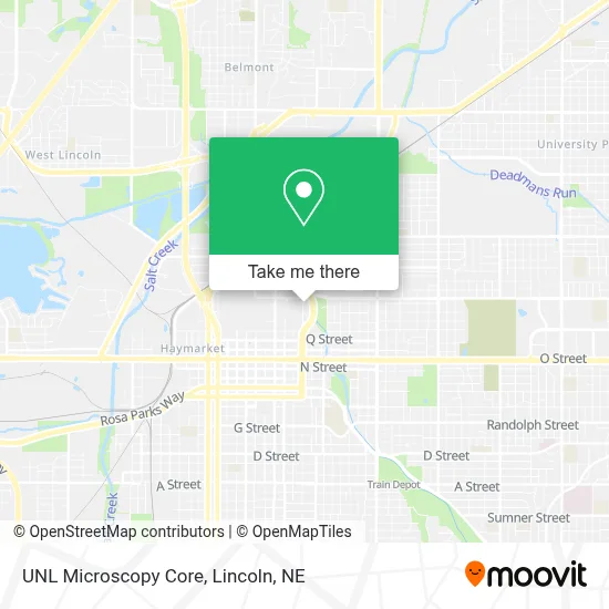 UNL Microscopy Core map
