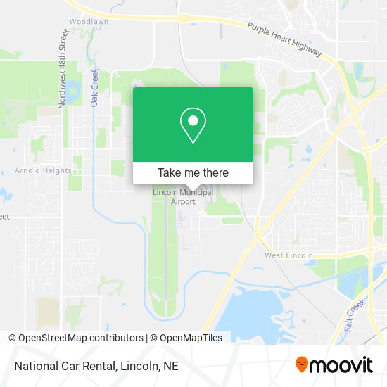 National Car Rental map