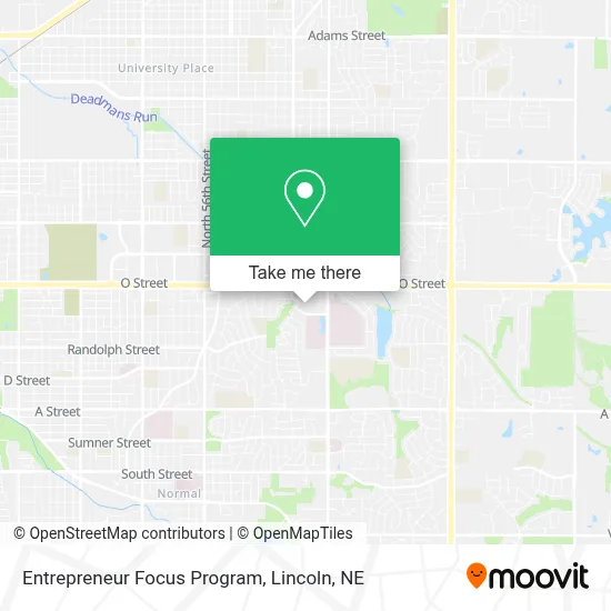 Entrepreneur Focus Program map