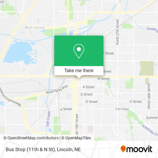 Bus Stop (11th & N St) map
