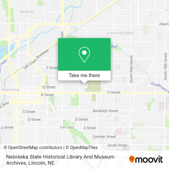 Nebraska State Historical Library And Museum Archives map