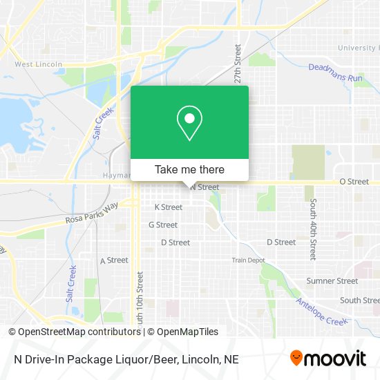 N Drive-In Package Liquor/Beer map