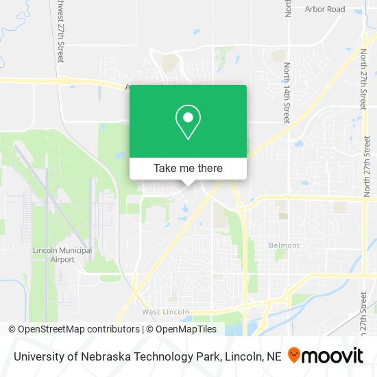 Mapa de University of Nebraska Technology Park