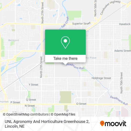 UNL Agronomy And Horticulture Greenhouse 2 map
