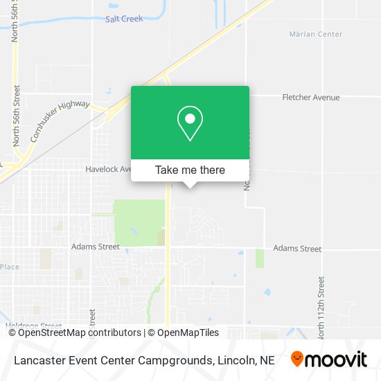 Lancaster Event Center Campgrounds map