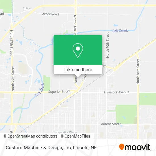 Custom Machine & Design, Inc map