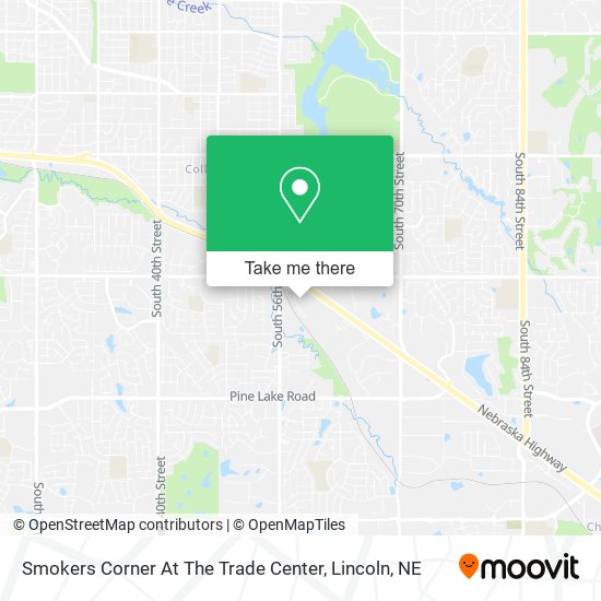 Smokers Corner At The Trade Center map